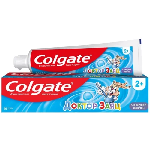 Colgate Зубная паста Доктор Заяц детская от 2 лет со вкусом жевательной резинки 50 мл