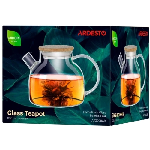 Заварник Ardesto Midori 800 мл (AR3008GB): Тип Заварочный чайник
