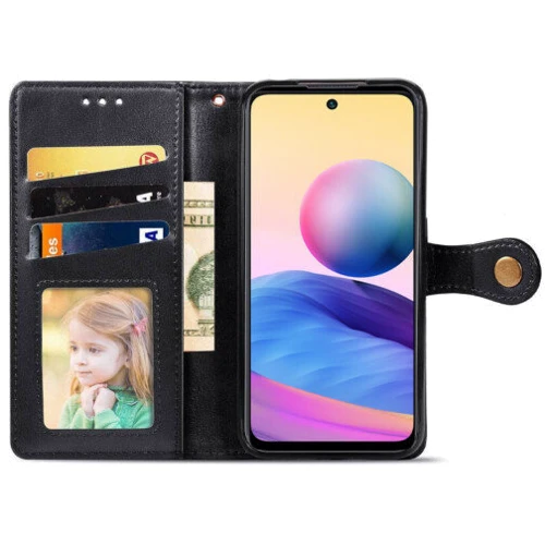 Аксесуар для смартфона Mobile Case Getman Gallant Black для Xiaomi Redmi Note 10 Pro 5G: Матеріал искусcтвенная кожа