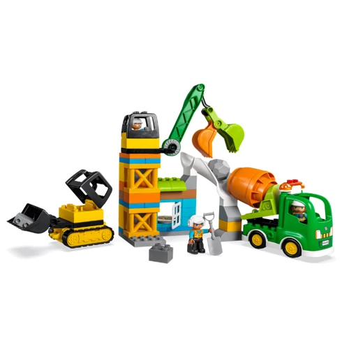 Конструктор LEGO Baustelle mit Baufahrzeugen Будівельний майданчик (10990): Кількість деталей, шт. 61