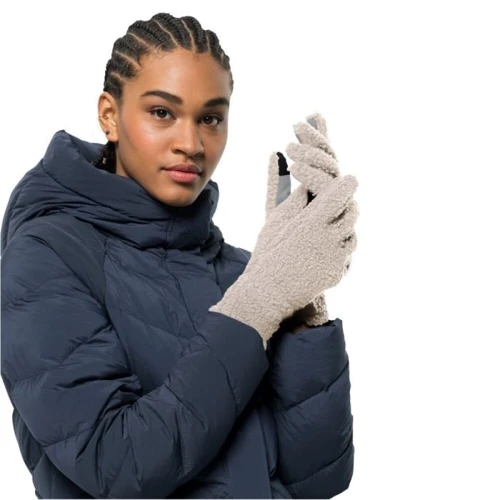Женские перчатки Jack Wolfskin High Cloud Glove Woman XS светло-серые (1910741_5062): Пол Женский