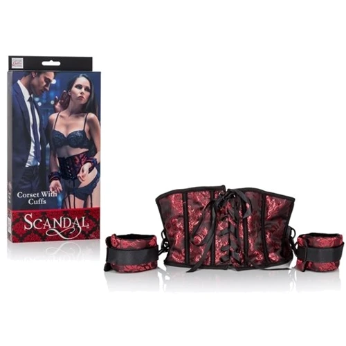 Корсет с наручниками Scandal Corset With Cuffs (SE2712-75-3)