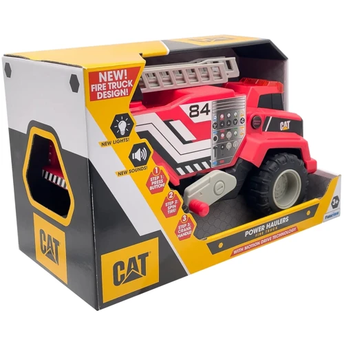 Пожежна машина Funrise CAT Power Haulers Fire Truck зі світлом та звуком 30 см (57285): Матеріал пластмасса