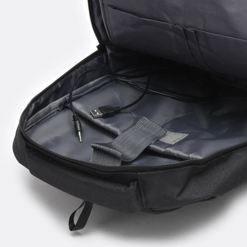 Мужской рюкзак Monsen черный (C10542-black): Фактура Тканая, Матовая