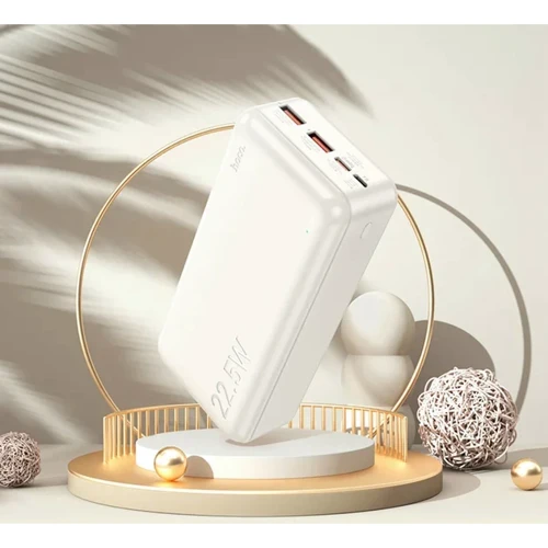 Внешний аккумулятор Hoco Power Bank 30000mAh J101B Astute 22.5W White: Емкость батареи, мАч 30000