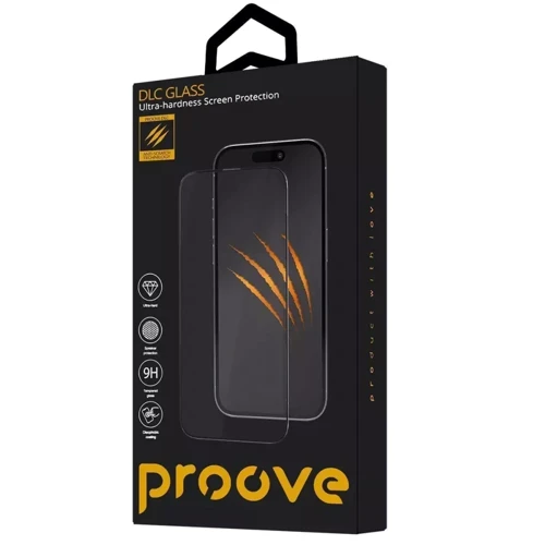 Защитное стекло для iPhone Proove Tempered Glass DLC Black for iPhone 16 Plus / 15 Plus / 14 Pro Max: Тип защиты экрана на экран