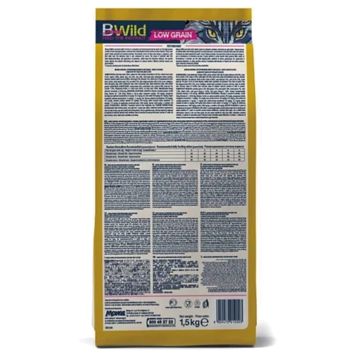 Сухой корм низкозерновой Monge Cat Bwild Low Grain Hare Adult Cat с мясом зайца 1.5 кг (70012003): Порода Все породы