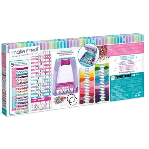 Великий набір для плетіння браслетів зі станком Make it Real - Кращі друзі (MR1458)