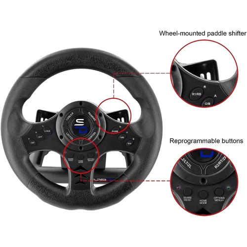 Аксесуар для приставки Subsonic SuperDrive Universal Driving Wheel SV 450 (PS4/Xbox/PC/Switch): Сумісність PlayStation 5
