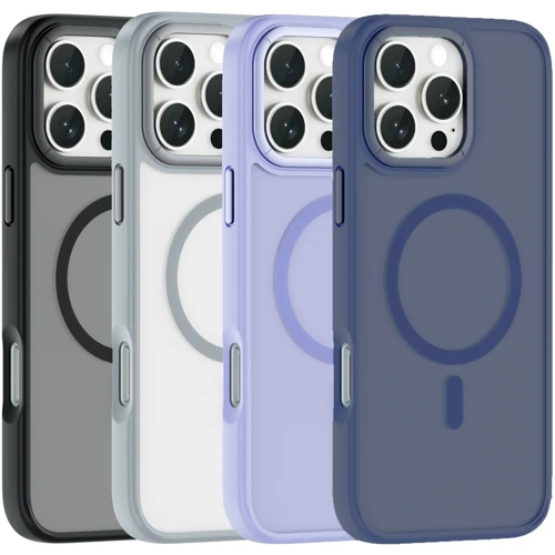 Чехол для iPhone WIWU Magnetic Armor Pro Series Grey (FGG-012) for iPhone 16 Pro Max: Цвет серый