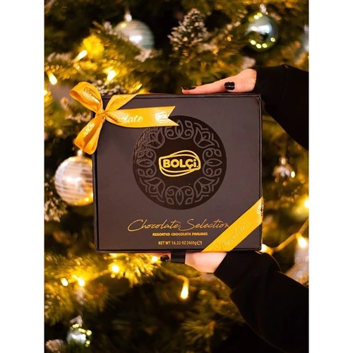 Цукерки асорті шоколадних праліне Bolçi Chocolate Selection 460 г (8697437854935): Вага, г 460