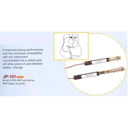 Активный предусилитель для установки в акустическую гитару PAXPHIL JP101 PREAMP INSIDE JACK PIN: Производитель PAXPHIL