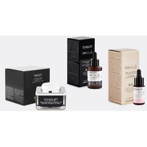 

Keenwell Набор Tensilift Лифтинговый Омолаживающий (крем 50 ml + сыворотка для лица 30 ml + сыворотка для глаз 15 ml)