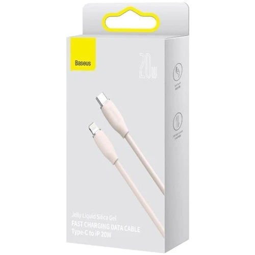 Кабель Baseus Cable USB-C to Lightning Jelly Liquid Silica Gel 20W 1.2m Pink (CAGD020004) фото 3