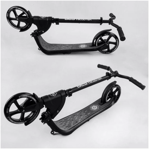 Самокат алюмінієвий Best Scooter чорний (74077): Тип коліс литі
