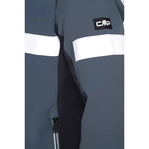 Горнолыжная куртка CMP Man Jacket Zip Hood (31W0107-U911) 46 синяя с капюшоном фото 7