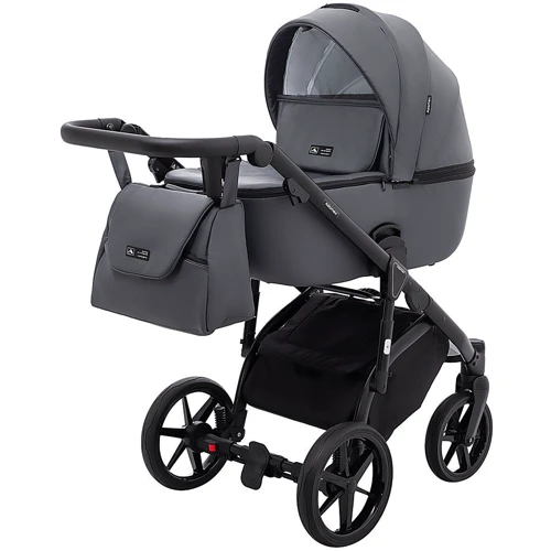 Коляска универсальная 2 в 1 Adamex Nola Eco SA-5 графит (681134): Количество блоков 2