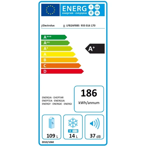 Встраиваемый холодильник Electrolux LFB2AF88S: Класс энергопотребления A+