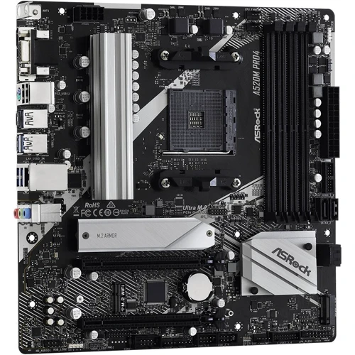 ASRock A520M PRO4: Роз'єми на платі USB 3.2 Gen 1, USB 2.0