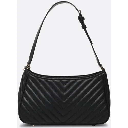 Жіноча сумка багет GUESS KEILLAH SHOULDER BAG чорна (HWQG8690180-BLA): Тип ручки Длинная ручка