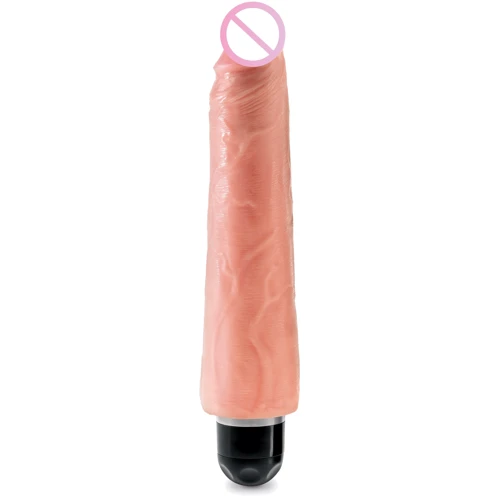 Реалистичный вибратор King Cock Vibr Stiffy, 23,5x6 см