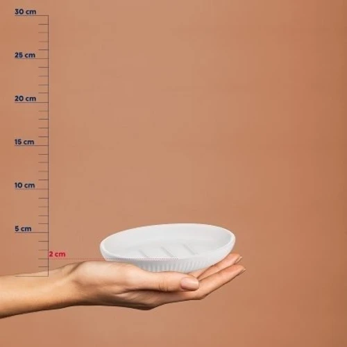 Мыльница KELA Adele серо-белый 13.5х9.5х2 см (23730)