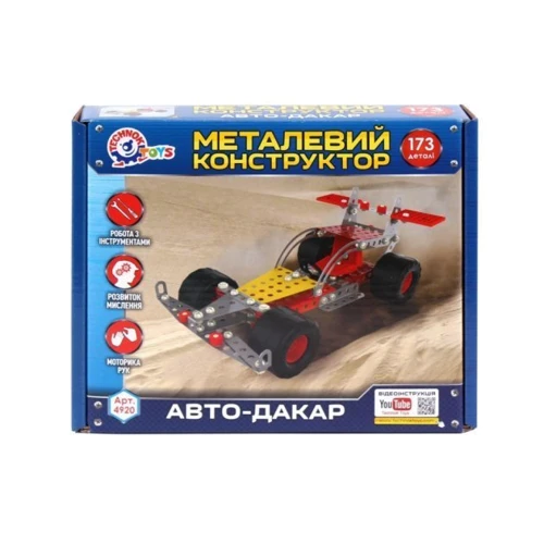 Детский Конструктор металлический Технок Авто-Дакар 4920TXK, 173 детали: Количество деталей, шт. 173