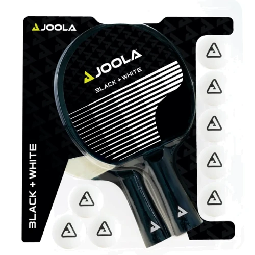 Набір для настільного тенісу Набір для настільного тенісу Joola Black White 2 Bats 8 Balls (54817)