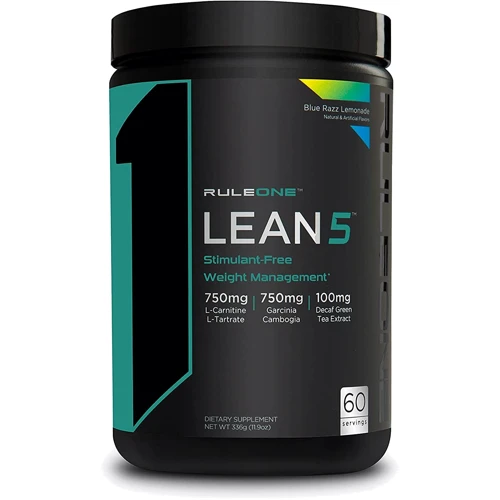 Жиросжигатель Rule 1 Lean5 336 g /60 servings/ Blue Razz Lemonade