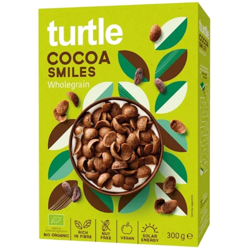 Сухой завтрак Turtle Какао Улыбки органический 300 г (5425038430462)
