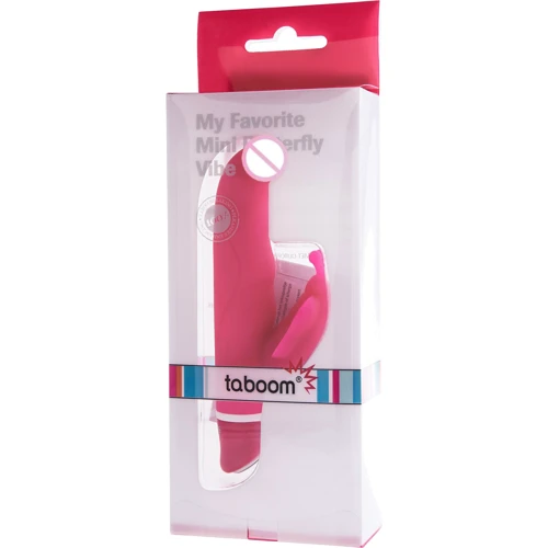 Мини вибратор кролик Taboom My Favorite Mini Butterfly, 12,5х2,5 см, розовый