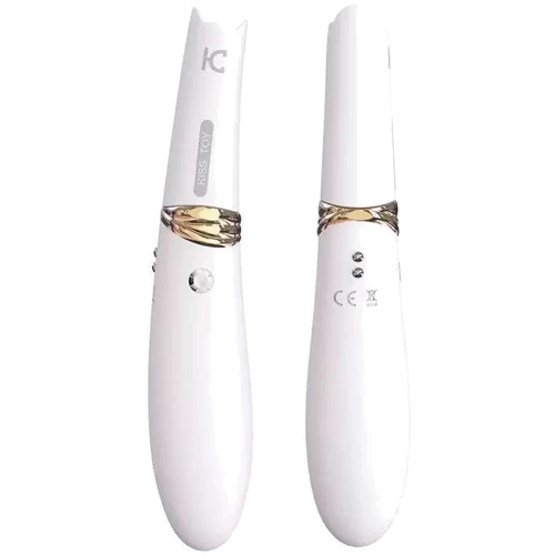 Вакуумный стимулятор с вибрацией KisToy Miss CC White