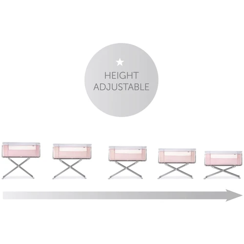 Приставная кроватка Hauck Face to Me Pink 60852-4