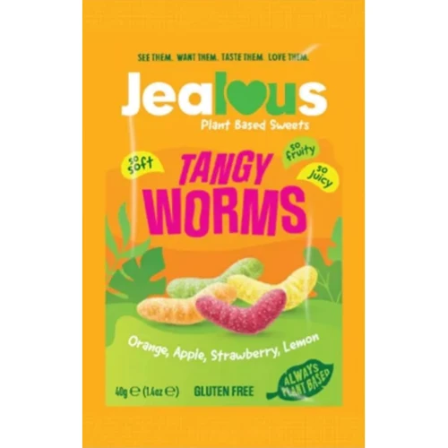 Цукерки желейні Jealous Sweets Черв'ячки 40 г (5060276370813)