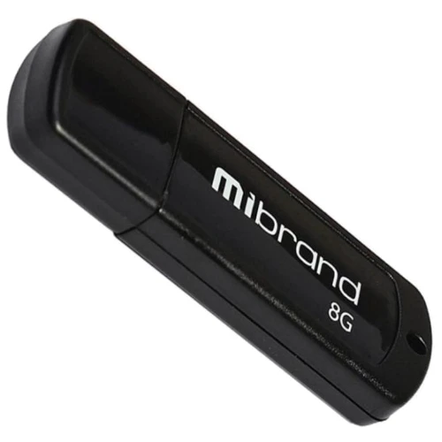 USB-флешка Mibrand 8GB Grizzly USB 2.0 Black (MI2.0/GR8P3B)