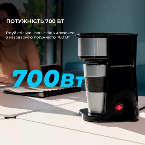Кавоварка CECOTEC Coffee 66 Drop&Go (CCTC-01728): Габарити, см 25х14х19