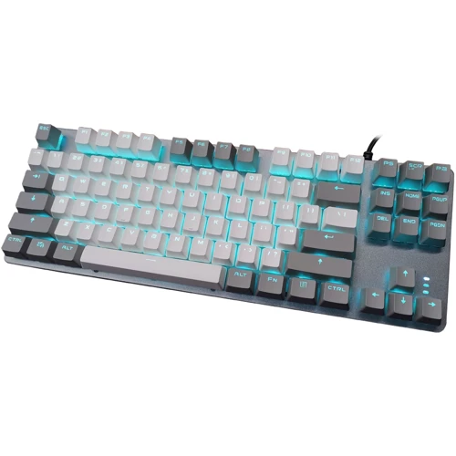 Клавиатура Aula F3287 Keycap KRGD Blue USB UA Grey/White (6948391240954): Подключение проводное
