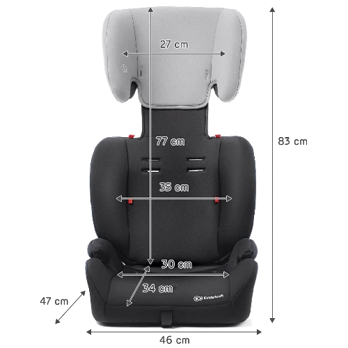 Автокресло Kinderkraft Concept Black/Gray (KKFCONCBLGR000) фото 7