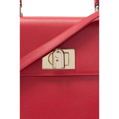 Жіноча сумка-сетчел Furla 1 927 S Top Handle Bakpaco червона (BAKPACOARE000RUB00): Фактура Зерниста, матова