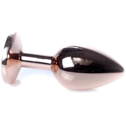 Анальная пробка с кристаллом BOSS of TOYS Boss Series - Jewellery Red Gold PLUG Black S, BS6400111