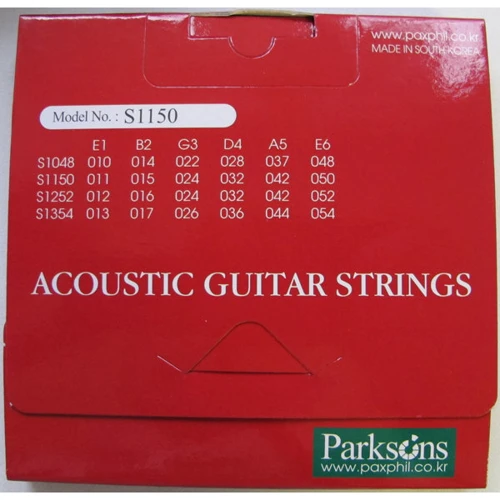 Струна для гитар Струны PARKSONS S1150 ACOUSTIC L (11-50): Тип Комплект струн
