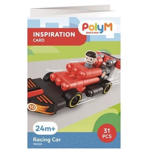 Конструктор PolyM Гоночный автомобиль 31 деталей (760020)