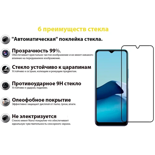 Аксессуар для смартфона BeCover Tempered Glass Black for Vivo Y11s (707312)