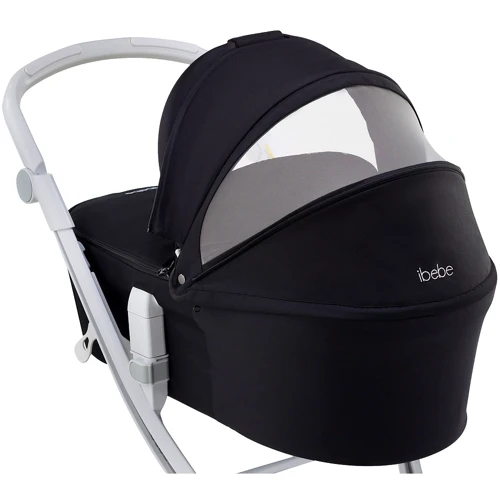 Универсальная коляска 2 в 1 Ibebe i-stop IS2 black (622981): Ширина шасси 62 см