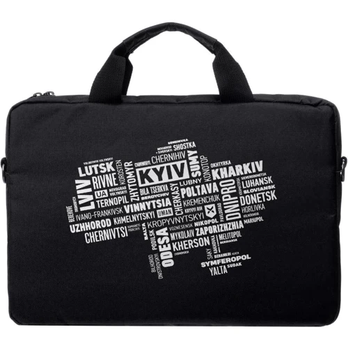 Сумка для ноутбуков Vinga 15.6" Black White Print (NB1502UWBK): Материал полиэстер