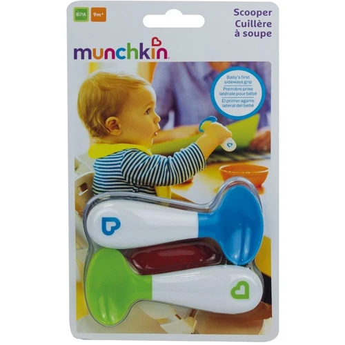 Набір: ложки Munchkin Scooper Spoons, 2 шт. (012373.02): Матеріал пластик