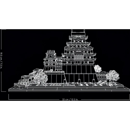 Конструктор LEGO Architecture Замок Хімеддзі (21060): Кількість деталей, шт. 2125