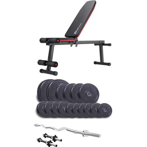 

Hop-Sport Elitum Titan 65 кг со скамьей 1010 Pro (00-G00000114)