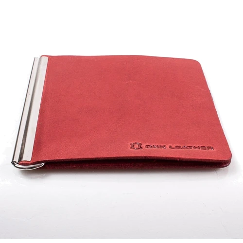 Женский зажим для денег DNK Leather красный (DNK-Spring-clamp-Hcol-H): Тип Зажимы для денег
