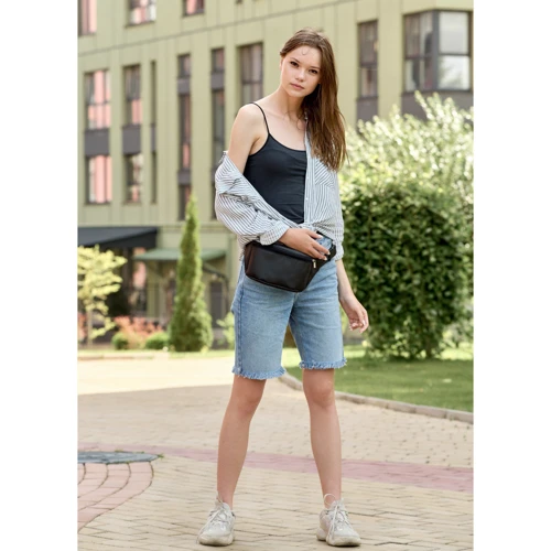 Женска поясная сумка Sambag Tirso MSH черная (80111001): Застежка Молния